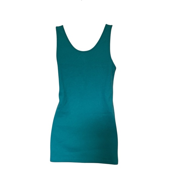 NWT Old Navy Blue Womens Cotton Blend Slim Fit Ribbed Tank Top Size Large - Picture 3 of 7